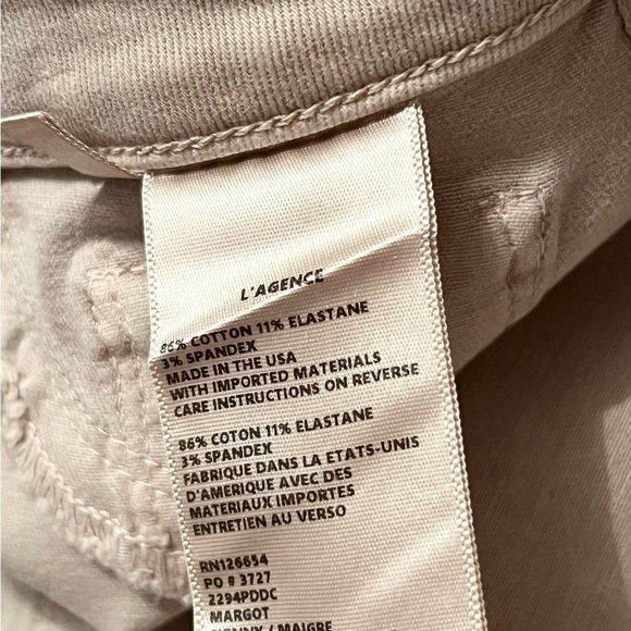 NEW L'AGENCE Margot Skinny Jeans Ankle Crop High
Waist Glitter Coated Denim 28 - Picture 11 of 13